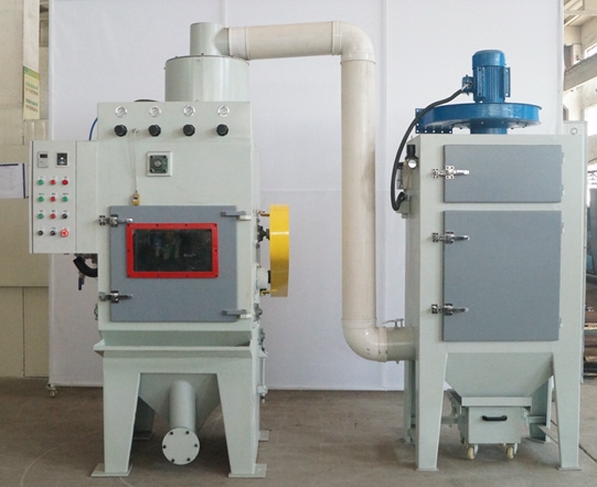 8槍履帶式自動(dòng)噴砂機(jī)發(fā)往無錫！發(fā)貨前試樣驗(yàn)收!